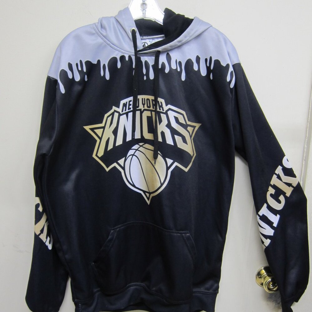 Fisll New York Knicks Men's XL 100% Polyester Black/Gold/Orange Hoodie Pullover